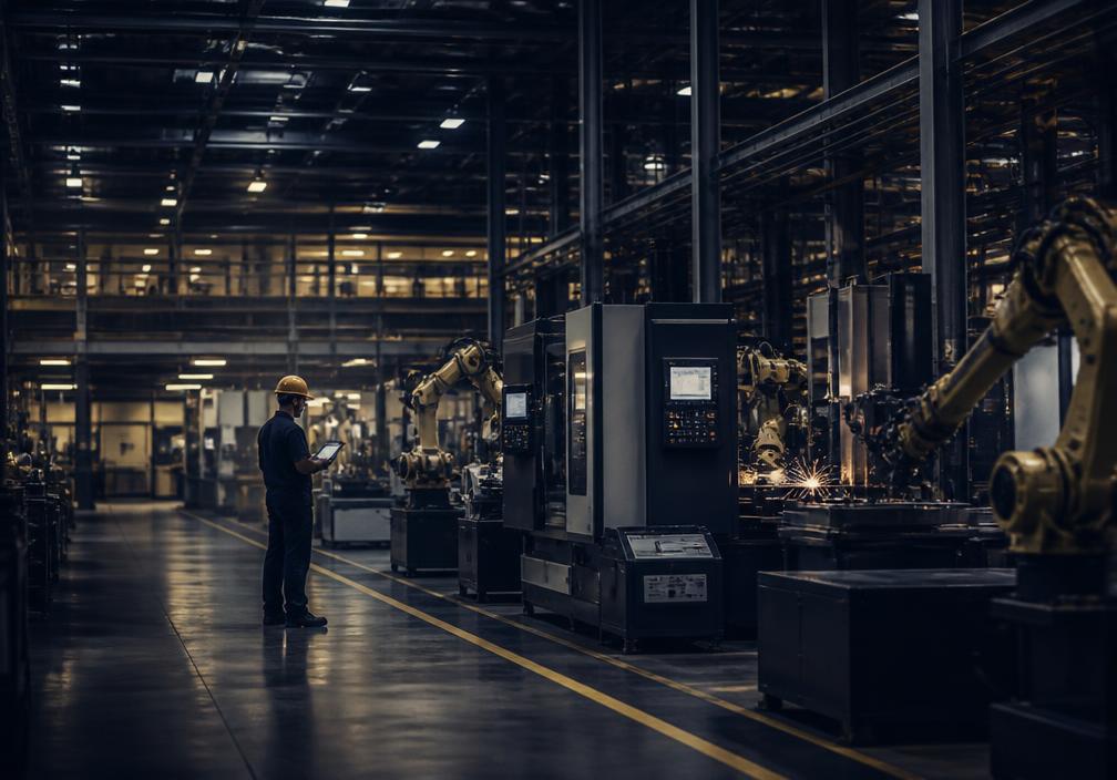 Planta industrial em operação